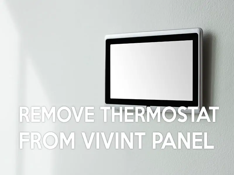 How to Remove a Thermostat From Vivint Panel
