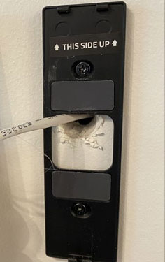 mounting bracket of eufy doorbell