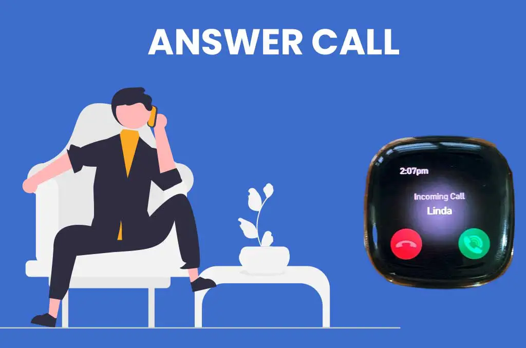 answer calls through fitbit