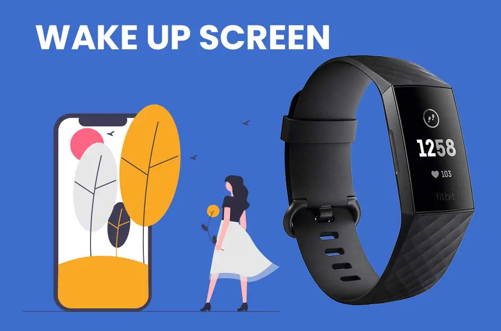 fitbit charge 3 screen turn up