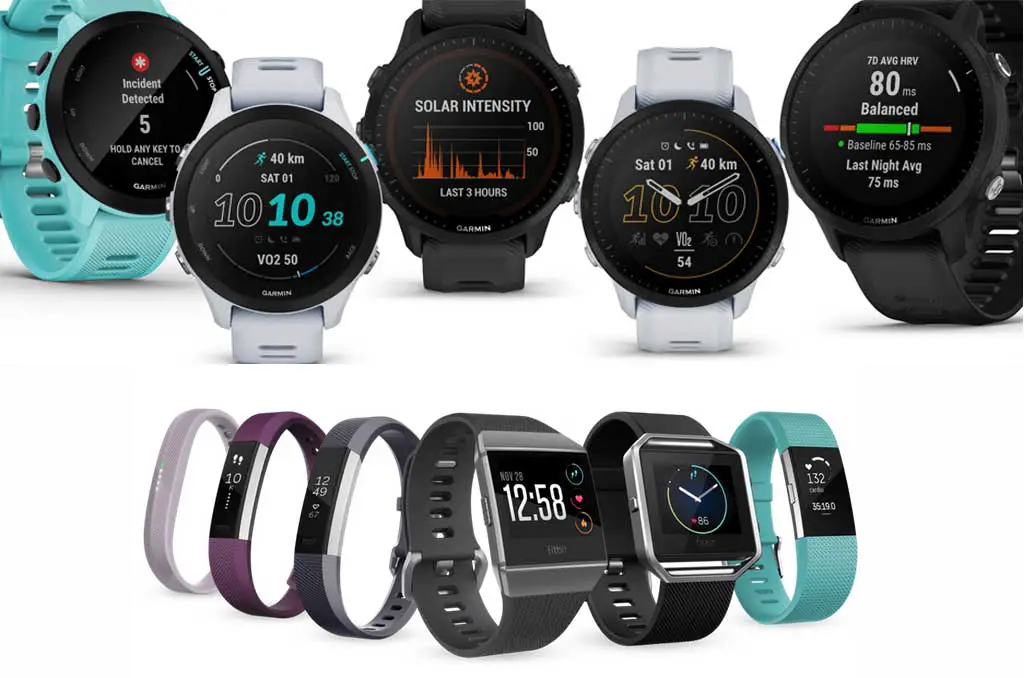 garmin gps and fitbit tracker list