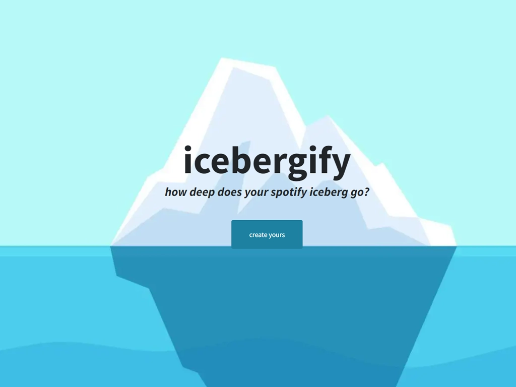 Icebergify website home page