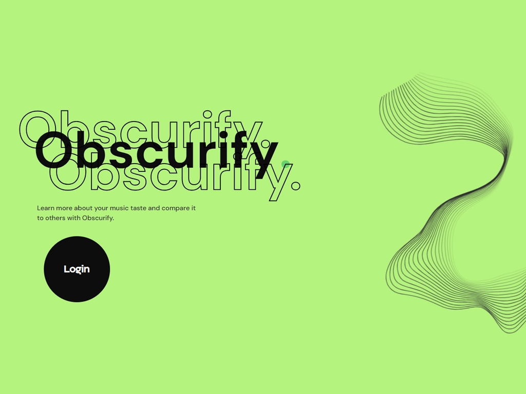 Obscurify website home page