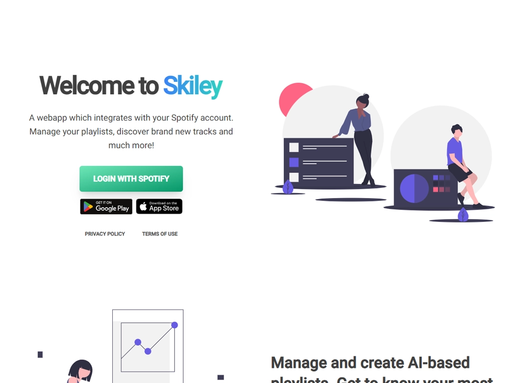 Skiley website home page